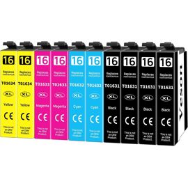 Lot De 4 Cartouches D'encre Compatibles Pour Epson WF2010 WF2510 - Réf. T1631 T1634 16XL - Neuf