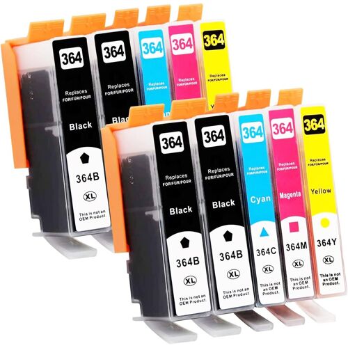 10x 364XL Ink Cartridges Compatible with HP 364 364 XL for HP Photosmart 5520 5510 5520 5524 Deskjet 3520 Officejet 4622 4622, 5510 5520 5520 5524 6520 5515 7520