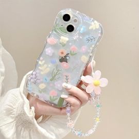Compatible Avec Coque Iphone 11 Pro Max Couverture Avec Glitter Perle Bracelet Chain Strap,Case Bijoux De Telephone Cute Ours Motif Design Paillettes Pearl Femme Housse Pour Iphone 11 Pro Max.[U519]