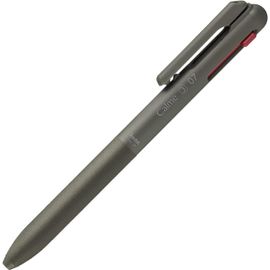 Chenquansarl-Bxac37d Calme Stylo À Bille 3 Couleurs, Bruit De Clic Nettement Atténué, Zone De Préhension Aspect Cuir, Rechargeable, Bille 0,7 Mm = Épaisseur De Trait 0,35 Mm, Noir/Rouge/Bleu, 1 Pièce