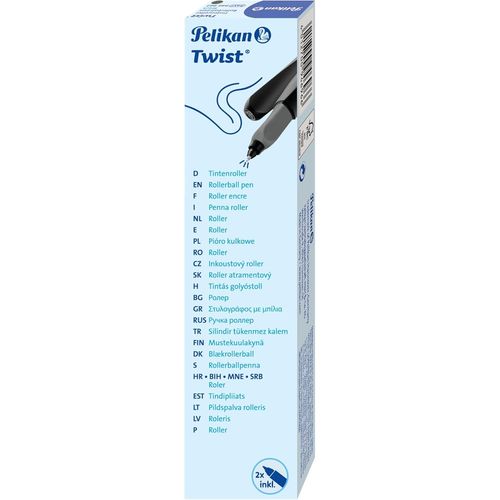 Mnbvc-946962 Twist-Castell Stylo Roller Pour Droitier Ou Gaucher Noir