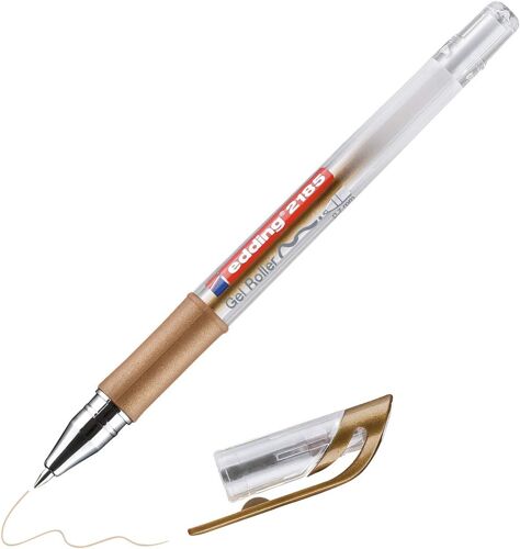 Edding 2185 Copper Gel Ink Rollerball Pen - 1 Pen -.7mm - Gel Pen For Writing, Drawing, Mandalas, Bullet Journals - Rollerball Gel Rollerball Pen
