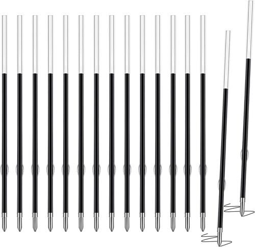 Lot De 60 Recharges De Rechange Pour Stylo ¿¿ Bille - Noir - ?Paisseur De Trait : 1,0 Mm - Longueur : 98 Mm - En Plastique