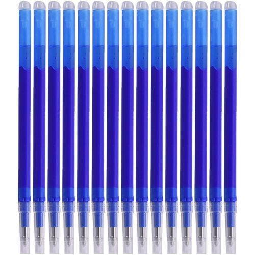 Recharges Pour Stylos Effaçables 15 Pièces Recharge Effaçables Bleu 0.7mm Recharges De Stylo Rechange,Recharge De Stylo Rétractables Pour Cadeaux Étudiants,Fournitures De Bureau
