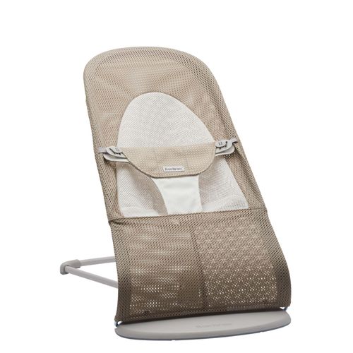 Transat Bébé Balance Soft Mesh Gris-Beige Et Blanc - Babybjörn
