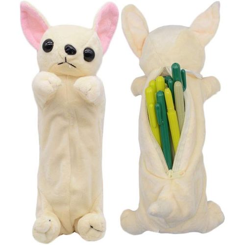 TIANYI-Sac de Stylo de Crayon de Forme de Chien 3D, Cadeaux Mignons Doux de Jouet de Peluche pour des Enfants