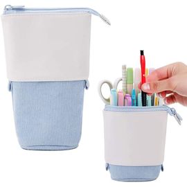 Étui À Crayons Fille,Étui À Crayons De Dessin Animé,Porte Crayon Enfant,Trousse À Crayons Télescopique,Trousse À Crayons En Toile