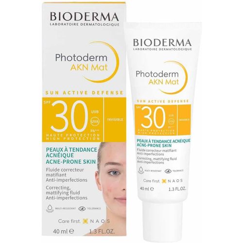 Checarzhn--No1-Photoderm Akn Mat Spf 30 40ml | Prévient L'apparition Des Imperfections ¿ Protège Des Uva-Uvb | Peaux Mixtes À Grasses ¿ Peaux À Tendance Acnéique Présentant Des Imperfections Légères 