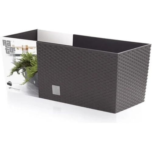 Prosperplast Rato Case Antracyt Drtc500 S433 Pot De Fleur, Rotin Style, Décoration