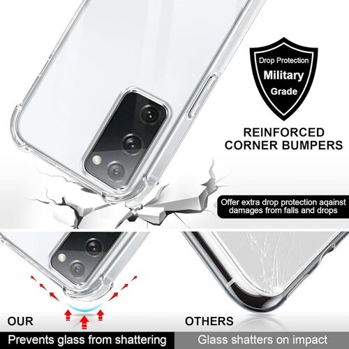 KWEX-Coque avec Cordon pour Samsung Galaxy S20 FE / S20 Lite 6,5"", Collier Réglable Téléphone Étui Lanyard Case Transparent Souple Silicone TPU Housse Antichoc Protection Cover, Violet