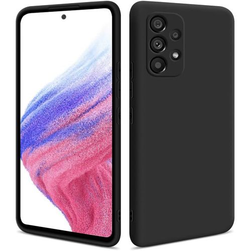 CAUC-HSP Coque pour Samsung Galaxy A53 5G [Anti-poussière] étui de Protection en Silicone TPU Premium | Résistant aux Chocs | Protecteur d'écran et de caméra | Housse Ajustement Parfait Mat | Noir