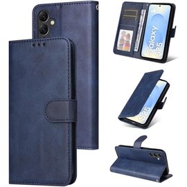 TRAHOO-Coque pour Samsung Galaxy S25 5G Cuir PU, Portefeuille Etui pour Samsung S25 Coque Magnétique Flip Case avec Fonction Support Fente Carte Housse 360 Degrés Antichoc Protection, Bleu