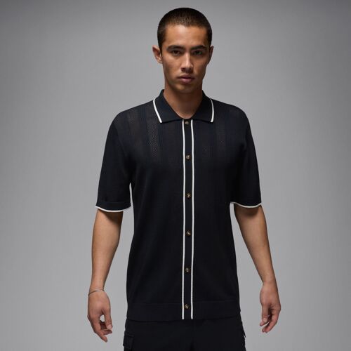 Haut De Golf À Boutons En Maille Jordan Sport Pour Homme - Noir