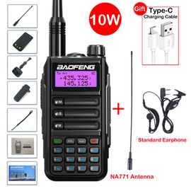 2025 Baofeng UV-16 Max IP68 étanche talkie-walkie double bande haute puissance CB Radio Vhf Uhf CB Ham Radio longue portée Radio bidirectionnelle - Type Black-Package 6