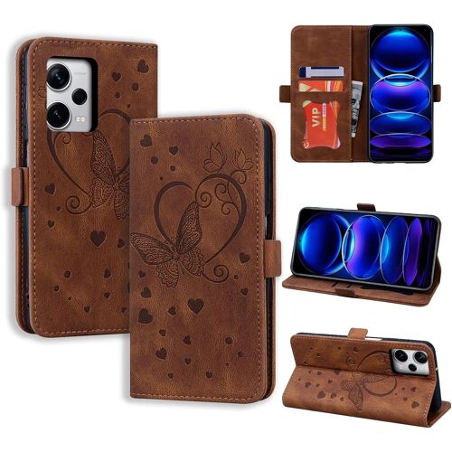 KAL-Coque Xiaomi Redmi Note 12 Pro Plus 5G, Étui Redmi Note 12 Pro+ 5G, Antichoc Étui Housse Protection En Cuir Magnétique Flip Case Portefeuille Etui En Protecion Pour Redmi Note 12 Pro+ Plus 5G, Br
