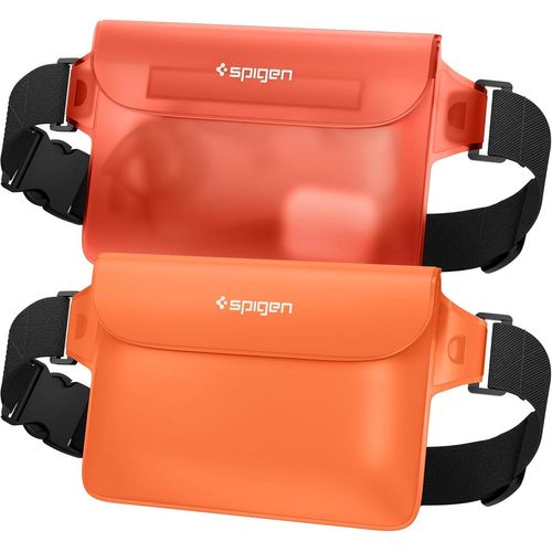 WQS-Aqua Shield Lot de 2 Sacs Etanches Impermeables Certifiée IPX8 - Orange Soleil