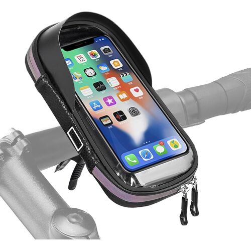 Kalanka-Support Telephone Nelo Etanche, Pivotant À 360°, Sacoche Velo Guidon, Pour Smartphones Jusqu'à 7 Pouces, Pour Vtt, Vélos Électriques, Trottinette, Moto