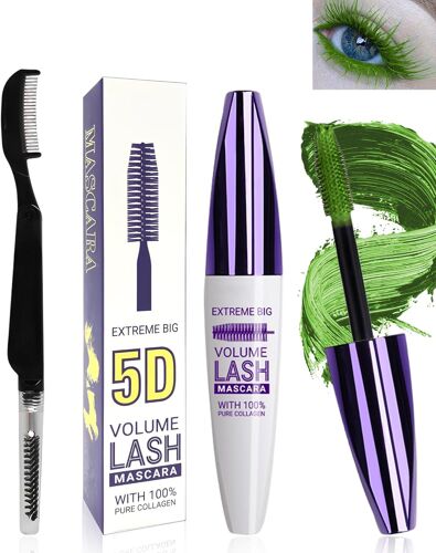 5d Silk Fiber Mascara Volume Et Longueur With Brosse A Cilswaterproof Et Longue Tenue Avec Une Définition Précisefast Dry False Lash Effectcréer Un Maquillage Des Yeux Charmant Pour Femme-01noir 