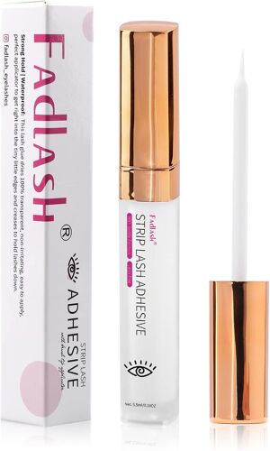 Kal-Colle À Cils Transparente Pour Les Cils Colle À Cils Super Forte Pour Les Yeux Sensibles Colle À Cils Imperméable Colle À Cils Blanche Sans Latex Adhésif Pour Les Cils 5.5ml