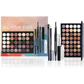 Coffret Maquillage Complet WishesMar - Palette Fards, Crayons Eyeliner Et Lèvres - Teint Clair - Effet Lumineux