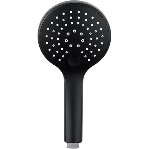 KAL-Douchette À Main Avec 3 Jets, Pomme De Douche En Abs Avec Fonction Anti-Calcaire Noir Mat