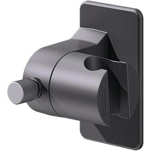 SUBZONAL-360° Support de Douche Réglable, Support Douche sans Percage Autocollant Puissant sans Trace, Fixé au Mur Douchette à Main pour Barre Douche Salle de Bain Hôtel, Gris Pistolet