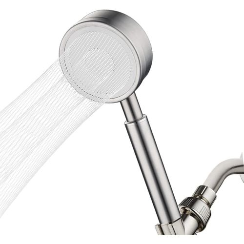 KAL-Pommeau De Douche Economie Deau, Pommeau Douche Haute Pression En Acier Inoxydable 304, Douchette Douche Salle De Bain Facile À Installer Et À Nettoyer