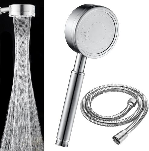 KALANKA-Pommeau de douche haute pression, Pommeau de douche en acier inoxydable 304 avec tuyau flexible de 1,5 m. Pommeau de douche avec tuyau de douche pommeau de douche anticalcaire douche