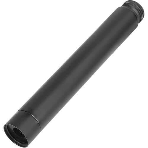 TZF-Rallonge de pommeau de douche G1/2"" - Noir - 10 cm - En acier inoxydable - Pour pommeau de douche, tuyau extensible - Bras d'extension de douche de salle de bain (10 cm, noir), HSG123