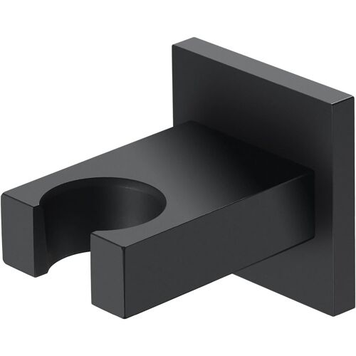 SUBZONAL-Support Pommeau de Douche Noir Support Douchette Laiton Accroche Pommeau de Douche Murale Porte Pommeau de Douche Installé en Perçant des Trous Support Pommeau Douche