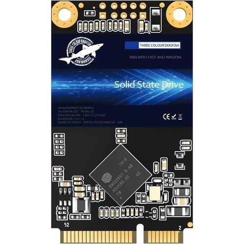 lbgwp60-Disque Ssd Msata 16Go Dogfish Interne Disque Dur Haute Performance Pour Ordinateur Portable Sata Iii 6Gb / S Comprend Ssd 64Go 120Go 128Go 240Go 256Go 500Go 1To (16Go, Msata)