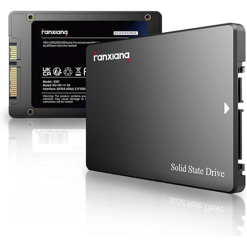 CAP-S101 256Go SSD Disque Interne SSD SATA III 6 Go/s 2,5"" Vitesse de Lecture jusqu'à 550 Mo/s, Compatible avec Ordinateurs Portables et Ordinateurs de Bureau (Noir)