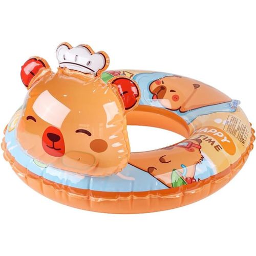 Bouée Enfant,Bouée Piscine,Jeux Piscine Enfant,Anneau De Natation Flottant 3d Capybara,Bouée Ronde Design Diamètre 54 Cm,1 Pièce