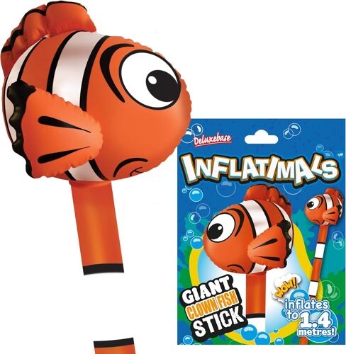 ChicSlick-- Poisson Clown De Deluxebase. Ballon Gonflable Géant En Forme D'Animal Marin. Jouet Cadeau Pour Enfants Ou Décoration Pour Fête D'Anniversaire[X1456]