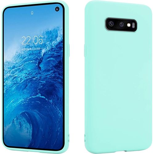 Coque Turquoise Compatible Avec Samsung Galaxy S10e | Étui En Silicone Tpu De Qualité Supérieure | Pour Le Chargement À Induction | Résistant Aux Rayures Et Aux Chocs | Surface Mate | Mince