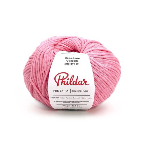 Pelote De Coton Phil Extra De 100gr De Phildar : Douceur Et Polyvalence Pour Toutes Vos Créations Rose Bonbon