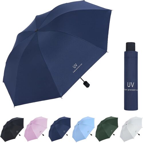 Mini Parapluie, Parapluie De Poche Avec 8 Baleines, Parapluie Résistant Aux Tempêtes, Protection Uv, Protection Solaire, Parapluie De Plein Air, Parapluie Pliable Uv, Coupe-Vent Et Résistant Aux