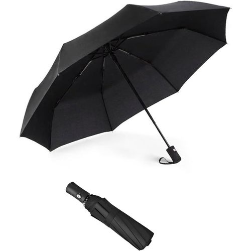 meimie-1 Pièce Parapluie Pliant,8 Os Protection Uv À L'Extérieur,Parasol De Valise,Parapluie Pliant Compact Pour Les Femmes Et Les Enfants En Voyage Avec Fermeture À Bouton-Poussoir