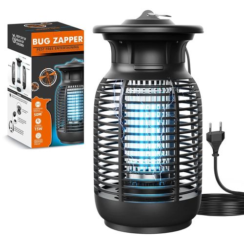 ASFASFq-Oziral Lampe anti-moustiques électrique 20 W 4000 V piège à insectes électriques UV Pas de produits chimiques toxiques Piège à moustiques pour l'intérieur, la chambre à coucher, l'extérieur