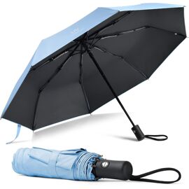 Parapluie Pliable, Parapluie Anti Uv Anti Retournement Résistant Au Vent Pliable En Caoutchouc Parasols Ensoleillé Compact Pour Diverses Activités De Plein Air