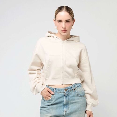Jordan Brooklyn Fleece Full Zip Modern Crop Femme Hoodies & Sweatshirts Beige Taille Xs Vêtements