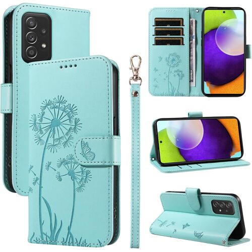 Coque Pour Samsung Galaxy A52 4G / 5G / A52S 5G, Housse En Cuir Pu Premium Etui À Rabat Pochette De Portefeuille Avec Porte Carte Étui De Protection Pour Galaxy A52 4G / 5G, Vert