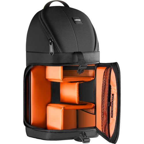 NEEWER Sac à Dos Professionnel pour Appareil Photo Reflex numérique et Objectif, avec séparateur rembourré (intérieur Orange)