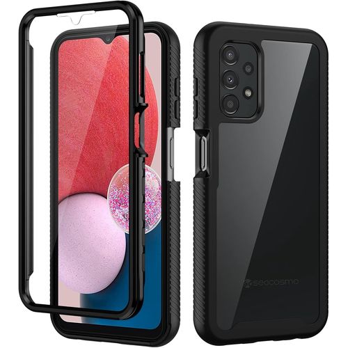 Coque Pour Samsung A13 4g/5g, Coque Galaxy A04s Antichoc Housse 360° Protection Étui Avec Protecteur D'écran, Bumper Portable Robuste Intégrale Case Coque Pour Samsung Galaxy A13/A04s - Noir