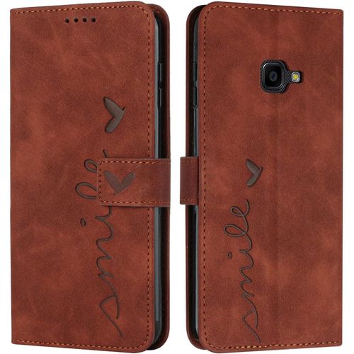 Coque Pour Samsung Galaxy Xcover 4 / 4s, Étui Housse En Cuir Pu Samsung Xcover 4/4s, Magnetique Flip [Pochette De Portefeuille], Etui De Protection Pour Samsung Galaxy Xcover 4 / 4s (#Marron)