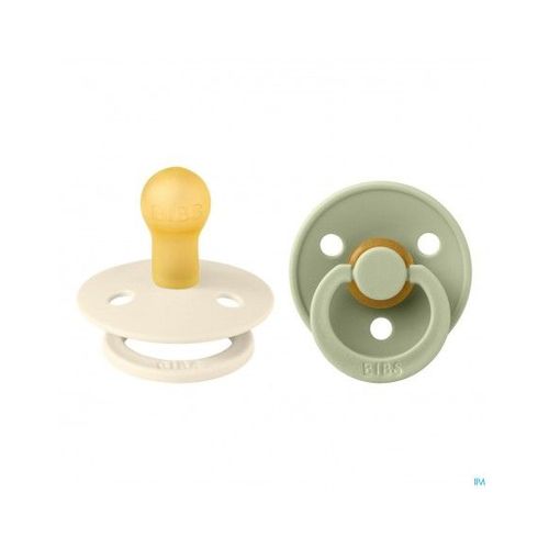 Bibs Sucette Taille 1 Sage / Ivory 2 Pièces