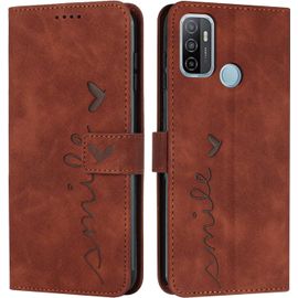 Coque Pour Oppo A53 4g / A32 4g / A53s / A33 4g, Étui Housse En Cuir Pu Oppo A53 4g / A32 4g, Magnetique Flip [Pochette De Portefeuille], Etui De Protection Pour Oppo A53s / A33 4g (#Marron)