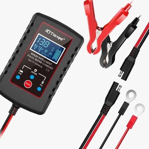 Chargeur De Batterie Intelligent 6v/12v 1.75a Entièrement , Mainteneur De Batterie De Camion, Moto, Voiture, Rvs Et Les Batteries