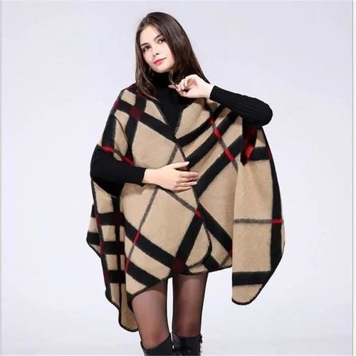 Mode Femme Poncho Fashion Manteau Chaud Veste Tricoter Chale Pashmina Écharpe Poncho Shawl