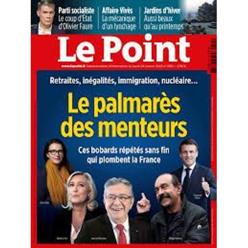 Revue Le Point 2634. Jeudi 26 Janvier 2023.